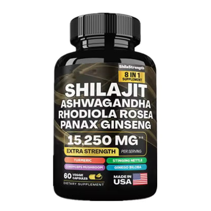 Himalayan Shilajit Gummies — Ashwagandha, Black Musli & Gokshura Blend 60 gummies